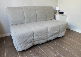Sofá-cama 150cm beige