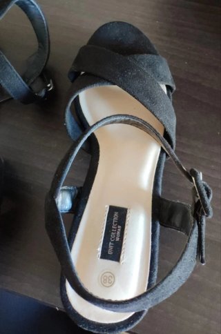 Sandalias antelina plataforma