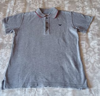 Polo Armani Junior Grigio Taglia 12A