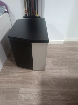 Mueble TV cristal y madera