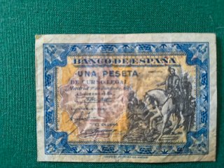 Billete 1 Peseta Banco de España 1940