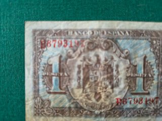Billete 1 Peseta Banco de España 1940