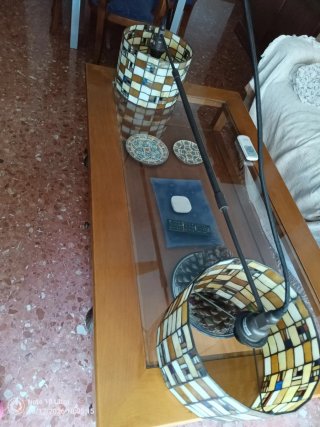 Lámpara colgante cristal Tiffany