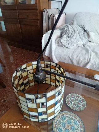 Lámpara colgante cristal Tiffany