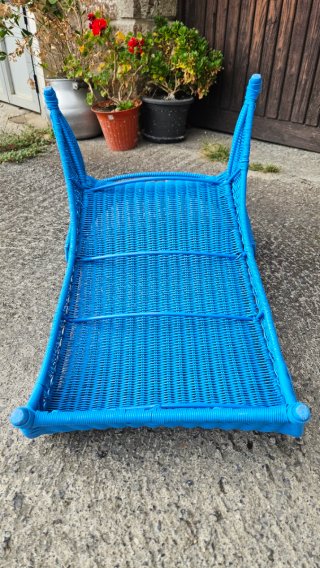 Sillón bajo PS Sävö Ikea vintage azul