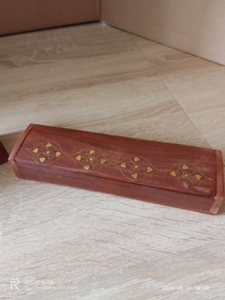 2 Cajas Madera Antiguas Decoradas