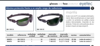 Gafas de protección TOTAL Eytec