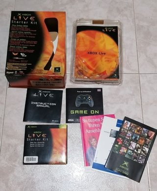 Starter Kit Xbox Live caja + disco y manuales