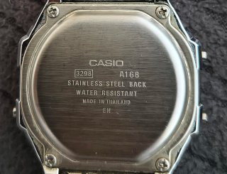 Reloj Casio Vintage A168 Plateado Clásico Original