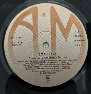 Vinilo Joan Baez - Gracias a la Vida