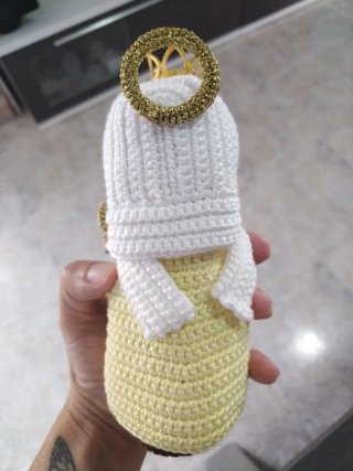 Virgen del Carmen a Crochet con niño dios
