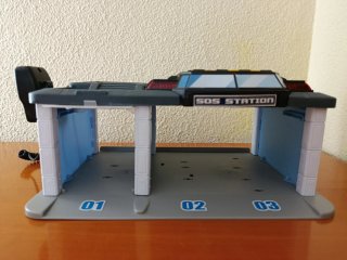 Estación de Rescate Dickie Toys Helicóptero y Coch