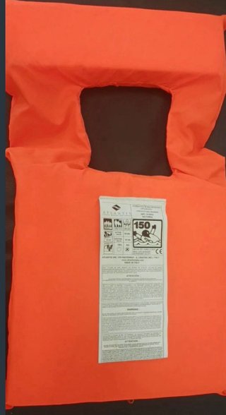 Chaleco Salvavidas Naranja con los silvatos. 2 uds