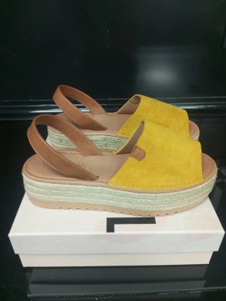 Sandalias Mallorquinas Plataforma Mujer