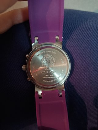 Pack 2 Relojes Calgary Deportivo Morado y Negro