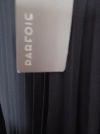 Pantalón ancho plisado negro vestir