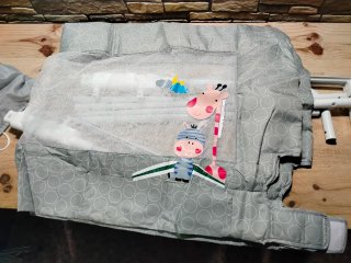 INTERBABY Barrera de cama 150 x 70 cm Abatible