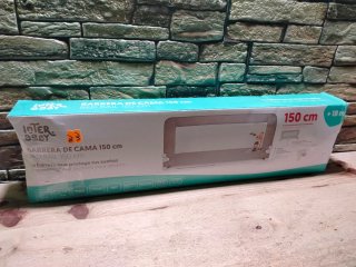 INTERBABY Barrera de cama 150 x 70 cm Abatible
