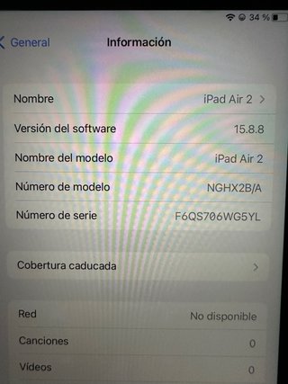 iPad Air 2 Plata 2016