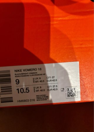 Nike Zoom Vomero 18 Talla 42.5