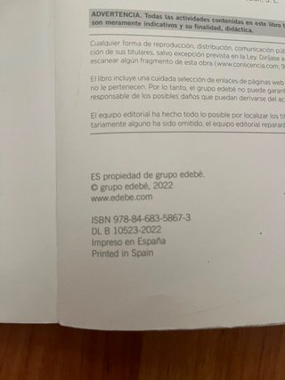 Filosofía 1, primer curso de bachillerato