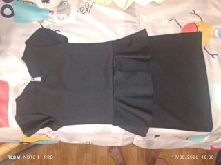 Vestido niña negro con adornos