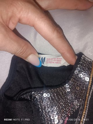 Vestido niña negro con adornos
