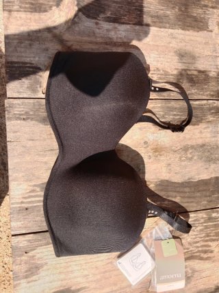 Sujetador strapless negro 90 B