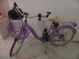 Bicicleta Paseo Morada Cesta