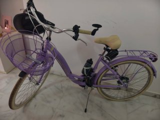 Bicicleta Paseo Morada Cesta