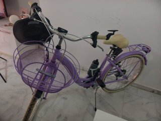 Bicicleta Paseo Morada Cesta