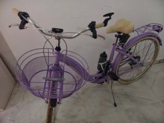 Bicicleta Paseo Morada Cesta