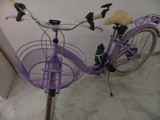 Bicicleta Paseo Morada Cesta