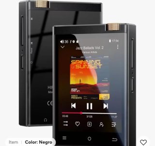 Reproductor Audio Hi-Res Negro