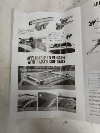 Barras portaequipajes transversales
