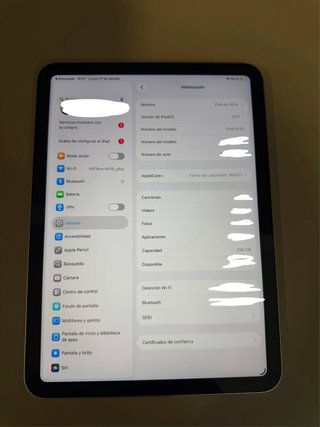 iPad A16 256GB con Apple Care + Funda teclado