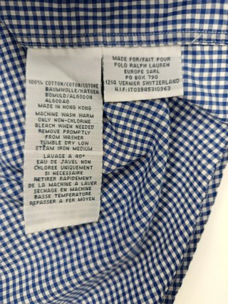 Camisa Ralph Lauren Cuadros Azul Talla L