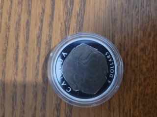 Moneda Plata 4 Dólares Canadá 2007 Gigantes