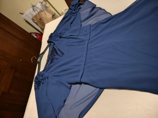 Vestido fiesta azul marino l