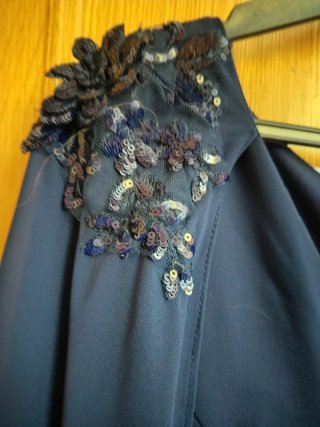 Vestido fiesta azul marino l