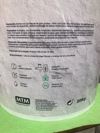 Mortero de Cal Antihumedad Tixol nature