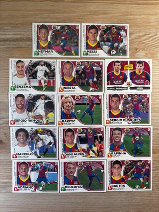 Lote Cromos Panini Real Madrid Barcelona 2014-2015