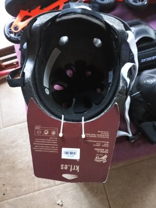 Patines en línea  protecciones,bolsa y casco t 45