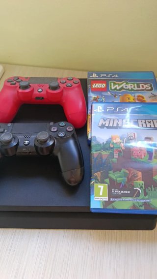PS4 + 2 Mandos + Minecraft y Lego Worlds