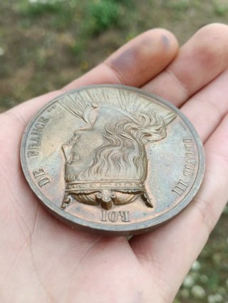 Medalla Francesa Clovis III Rey de Francia