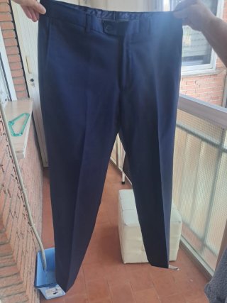 Traje de chaqueta azul talla 50