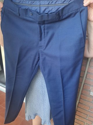 Traje de chaqueta azul talla 50