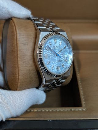 Reloj Seiko Mod Land-Dweller Flat Jubilee Azul