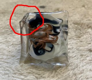 Anello in vetro artistico