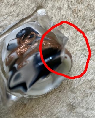 Anello in vetro artistico